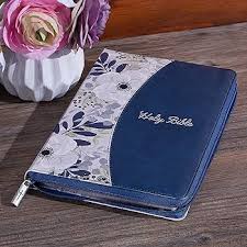 KJV Large Print Thinline Bible with Zippered Closure and Thumb Index
