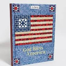 God Bless America Lined Journal with Blue Placeholder Ribbon