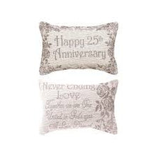 25th Anniversary Word Pillow