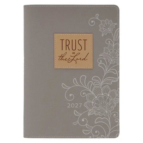 2027 Executive Planner Trust in the Lord Prov. 3:5 with Zipper