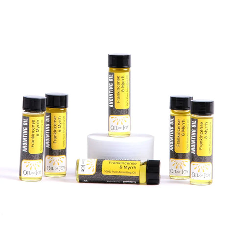 Frankincense & Myrrh  Anointing Oil ( 6 Pack)  1/4 oz Glass Bottle