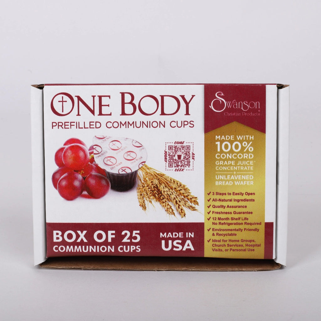 Communion Cups One Body/Pre-Filled 25 Pk