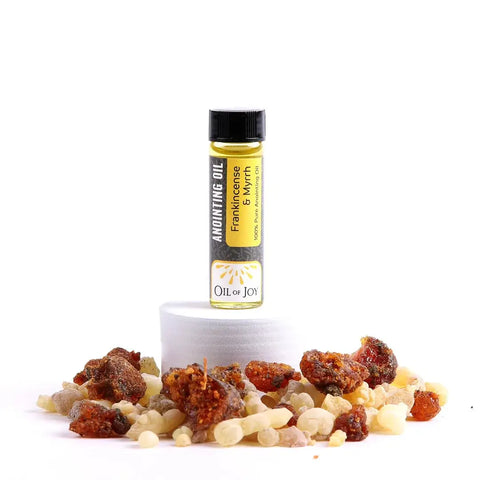 Frankincense & Myrrh  Anointing Oil ( 6 Pack)  1/4 oz Glass Bottle