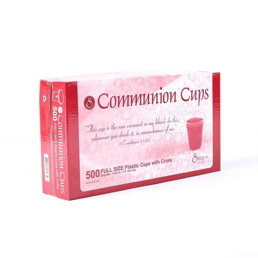 Communion Cups W/ Cross Full Size 1 3/8in 500Ct