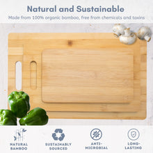 Eco-Friendly Bamboo Cutting Board Set - 3-Pack