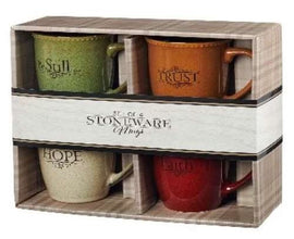 Faith, Hope, Trust and Be Still Mug Set