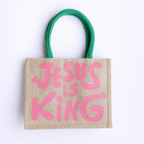 Jesus Is King Easter Basket, Pink