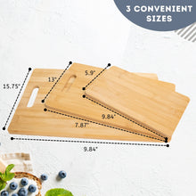 Eco-Friendly Bamboo Cutting Board Set - 3-Pack