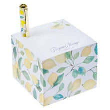 Rejoice Always Yellow Lemon Note Cube Block with a Pen – 1 Thessalonians 5:16