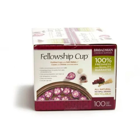 Fellowship Cup® Prefilled Communion Cups- Juice and Wafer Set/ 100 Count