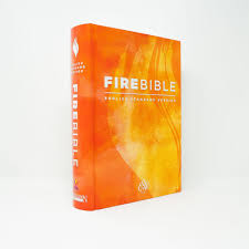 ESV Fire Bible English Standard Version, Genuine Black Leather