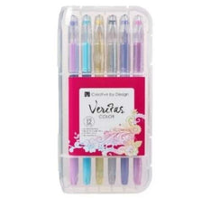 Assorted Gel Pen Set- 12 pc