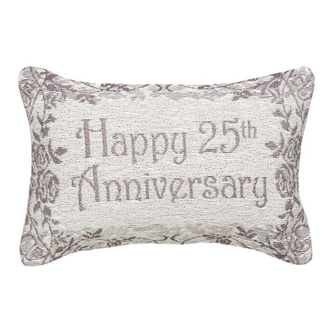 25th Anniversary Word Pillow