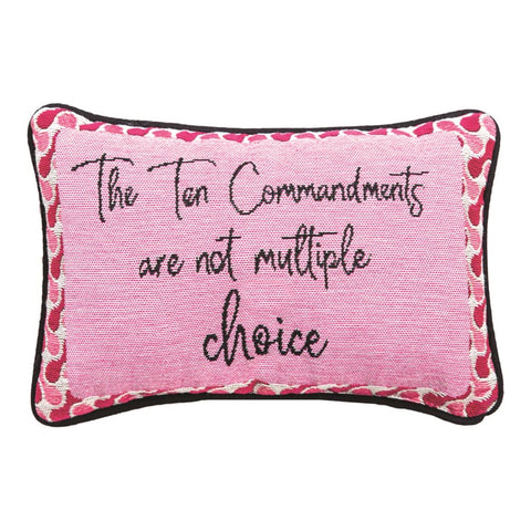 The Ten Commandments Word Pillow