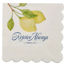 Rejoice Always Scalloped Paper Napkins – 1 Thessalonians 5:16