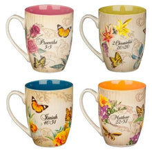 Juego de tazas Faith Trust Hope and Love (4)