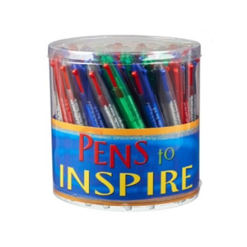 Four-Color Pens to Inspire with Color Coding Scripture Verses with Rubber Grip