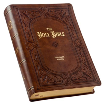 Art Nouveau Framed KJV Study Bible with Thumb Index, Large Print