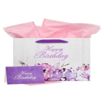 Happy Birthday Gift Bag and Card Set