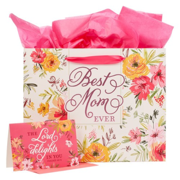 Best Mom Gift Bag with Card- Isaiah 62:4