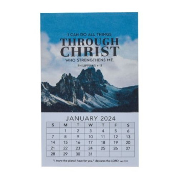2024 Through Christ Mini Calendar- Philippians 4:13