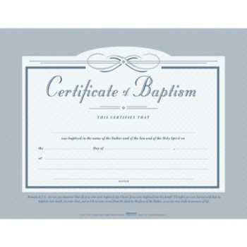 Baptism Flat Certificate