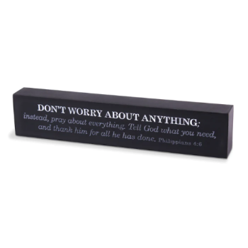 Don’t Worry About Anything Stone Plaque