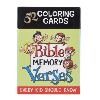 52 Bible Memory Verses Every Kid Should Know Coloring Cards For Kids