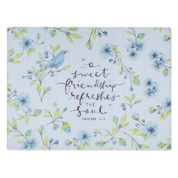 A Sweet Friendship Large Glass Cutting Board- Proverbs 27:9