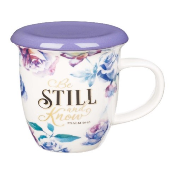 Be Still and Know Lidded Mug-Psalm 46:10