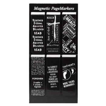 Black and White Magnetic Bookmarks-Redeemed, Delivered