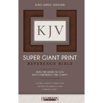 KJV Super Giant Print Reference Bible, Indexed
