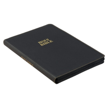 KJV Bible Large Print Thinline with Thumb Index and Zippered Closure