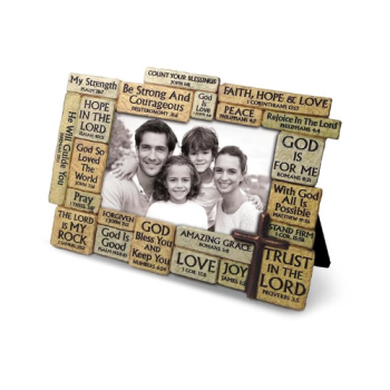 Stacked Scripture Photo Frame