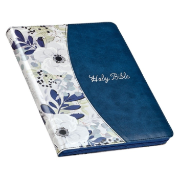KJV Large Print Thinline Bible with Zippered Closure and Thumb Index