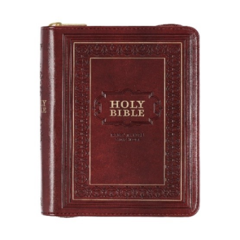 KJV Bible Large Print Compact Bible with Zippered Closure