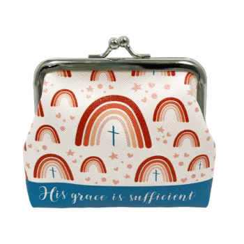 His Grace is Sufficient Coin Purse- Fits all Small Essentials