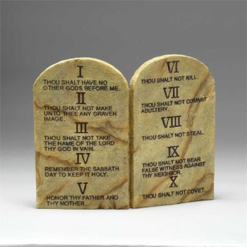Ten Commandments Wall or Tabletop Plaque