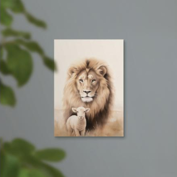 Lion and Lamb Canvas